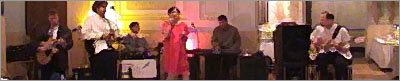 Impressionistic rendering of the band at the Bullin wedding
